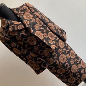 Trina Turk Suit 2-Piece Skirt Black/Brown